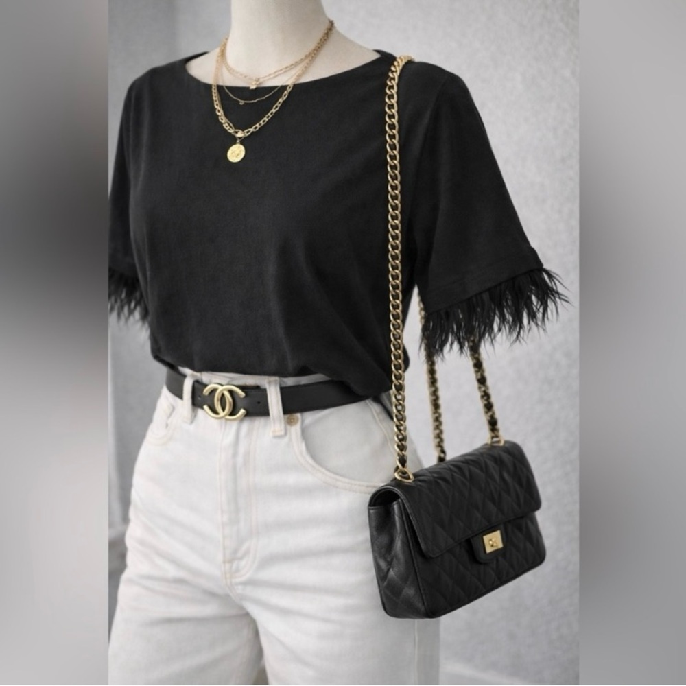 🚨 RARE FIND| REAL Ostrich Feather Top NWT | Vintage Y2K J.Crew